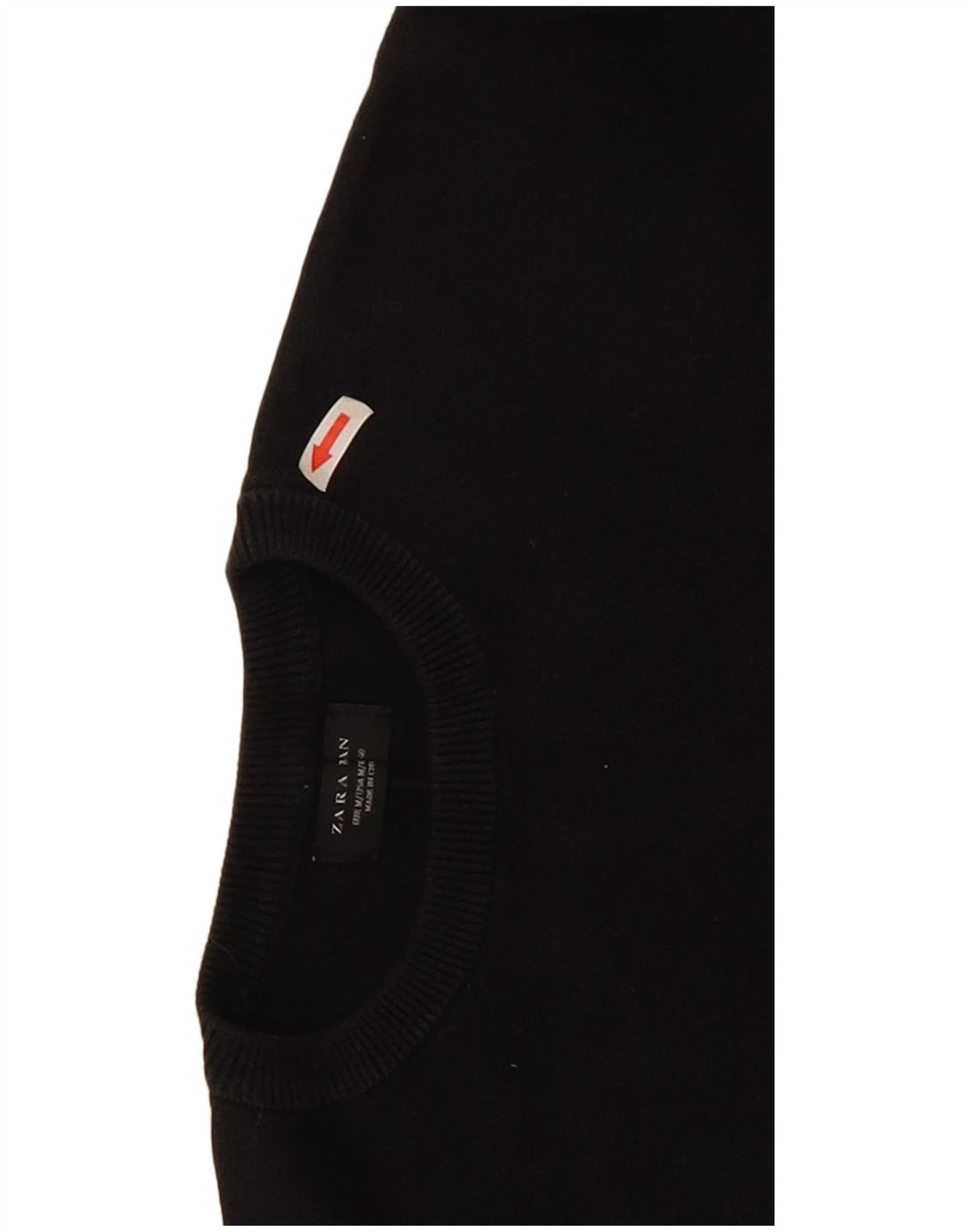 Zara Moletom Masculino Jumper Médio Preto