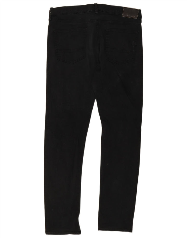 Marks & Spencer Mens Jeans Slim W36 L33 Algodão Preto