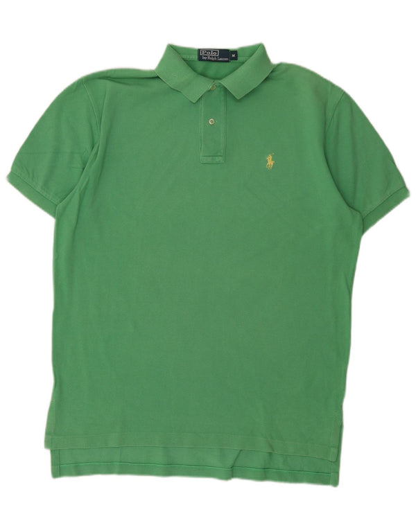 Camisa polo masculina Polo Ralph Lauren de algodão verde médio