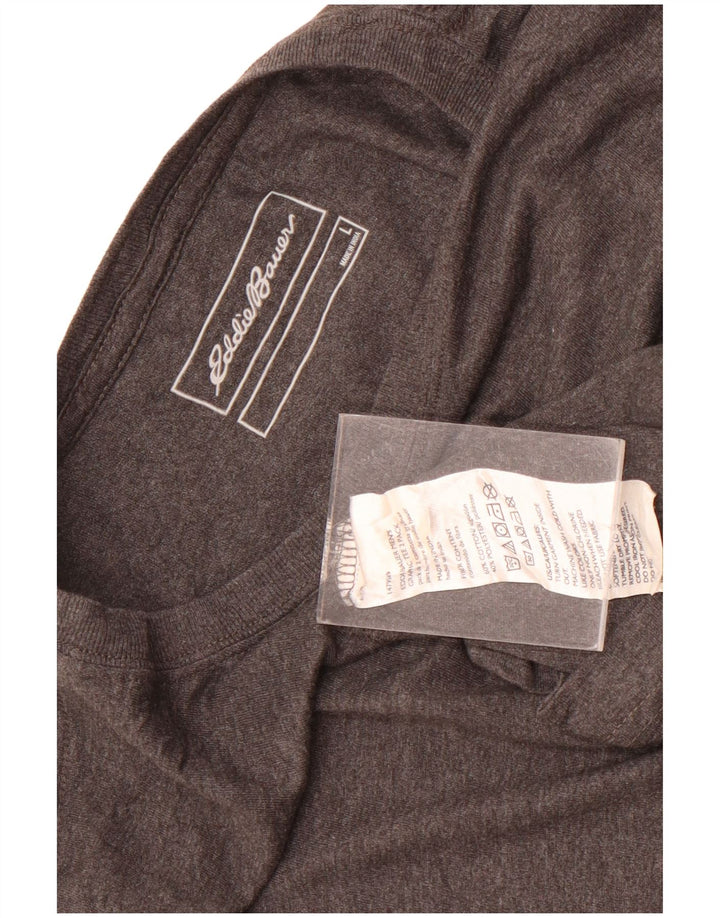 Camiseta masculina Eddie Bauer grande algodão cinza