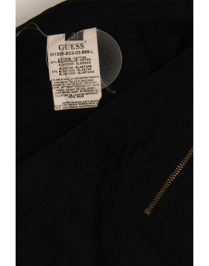 Calça cargo feminina Guess Bootcut W31 L32 algodão preto