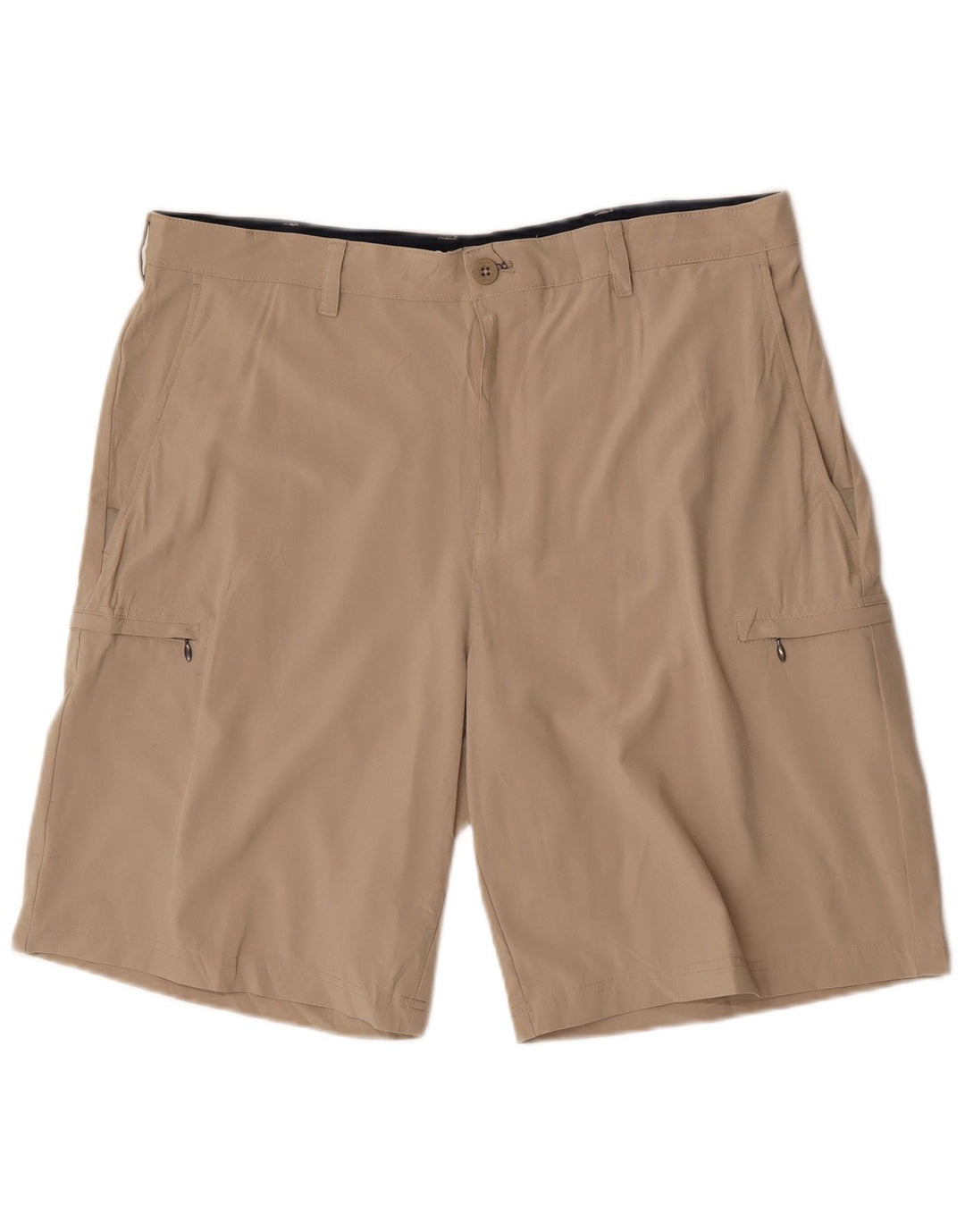 Izod Mens Golf Cargo Shorts W38 XL Beige Poliéster Esportes