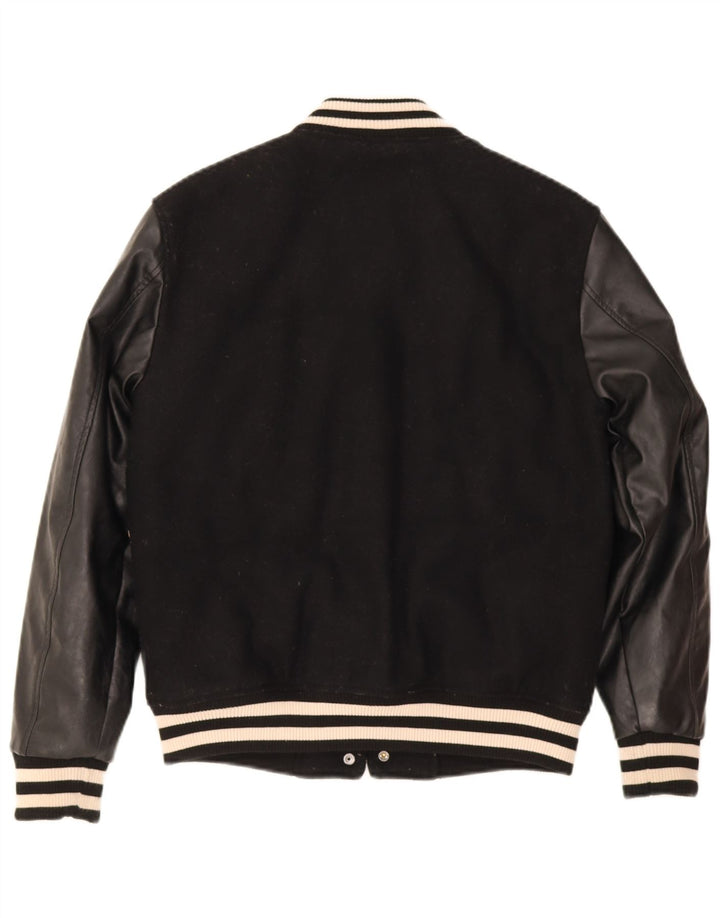 Jaqueta Varsity Feminina Superdry UK 8 Pequeno Poliéster Preto
