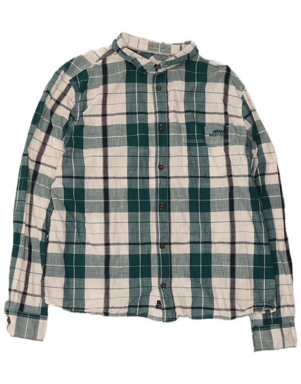 Camisa masculina Weird Fish XL verde xadrez algodão