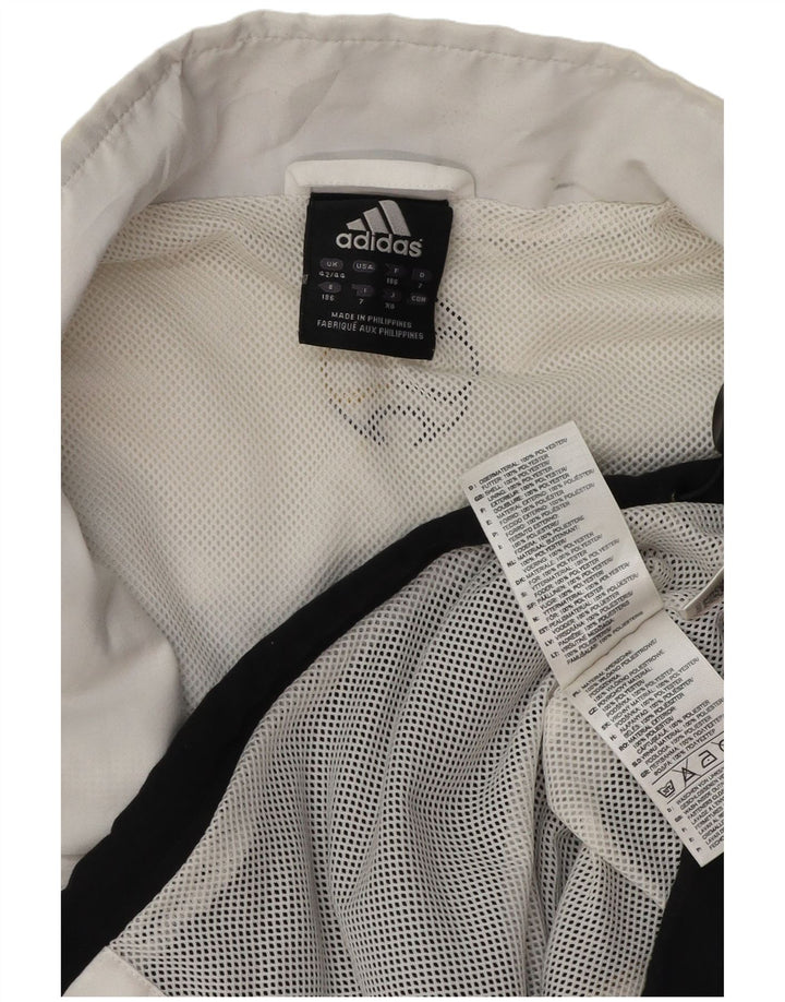Adidas Mens Tracksuit Top Jacket UK 42/43 Grande Preto Colorblock Poliéster