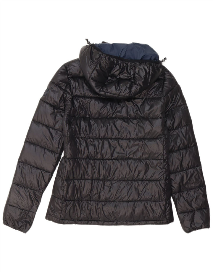 Jaqueta feminina acolchoada com capuz BEST COMPANY UK 14 poliéster preto médio