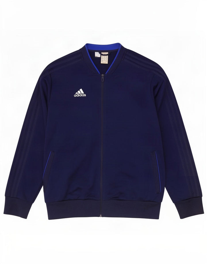 Adidas Mens Treino Top Jacket 2XL Poliéster Azul Marinho