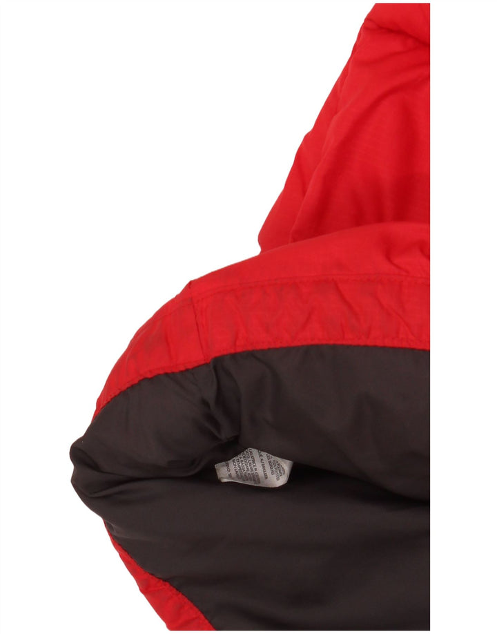 Jaqueta acolchoada Columbia Boys 14-15 anos grande poliéster colorblock vermelho