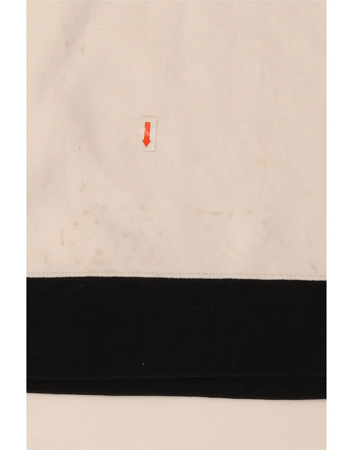 Moletom gráfico masculino Nike Jumper médio preto colorblock algodão