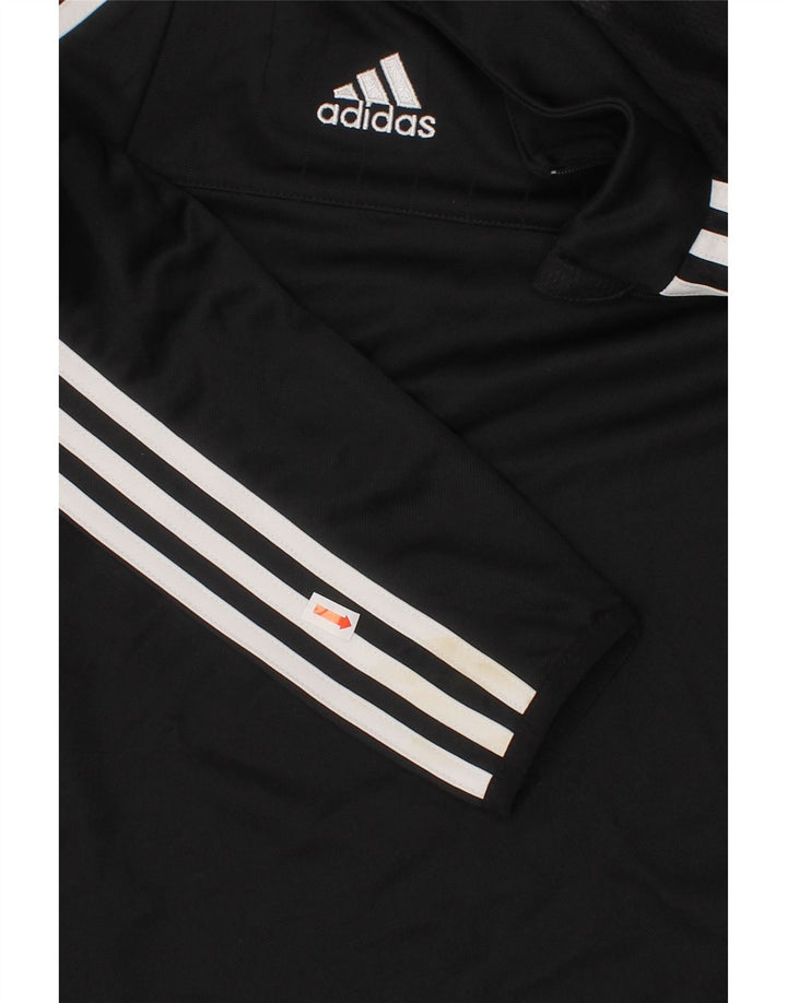 ADIDAS Boys Climacool Pullover Treino Top 9-10 Anos Preto Colourblock