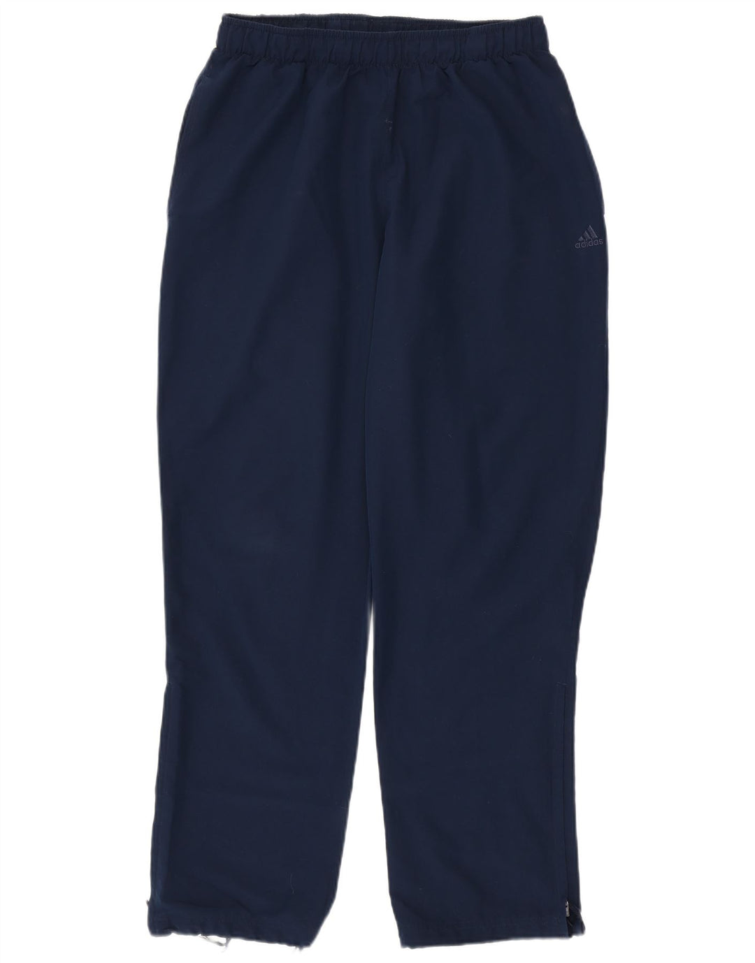 Calça de treino masculina ADIDAS Climalite grande poliéster azul marinho