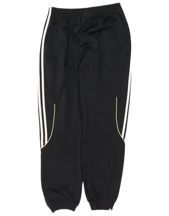 Calça de treino masculina Adidas Joggers médio preto colorblock poliéster