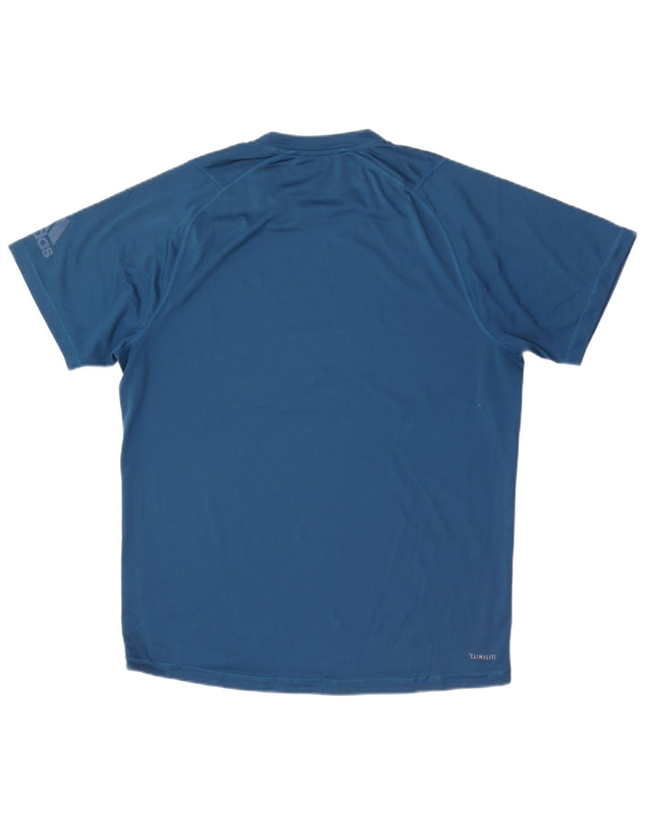 Camiseta Adidas Masculina Climalite Graphic Top Grande Azul