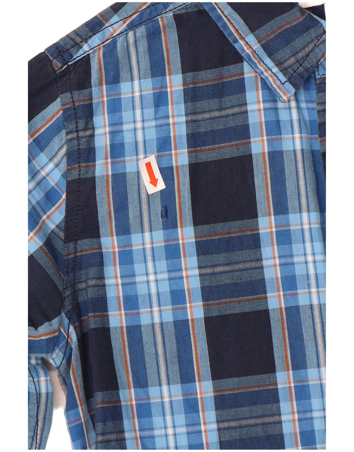 Camisa Esprit Menino 8-9 Anos Azul Xadrez Algodão