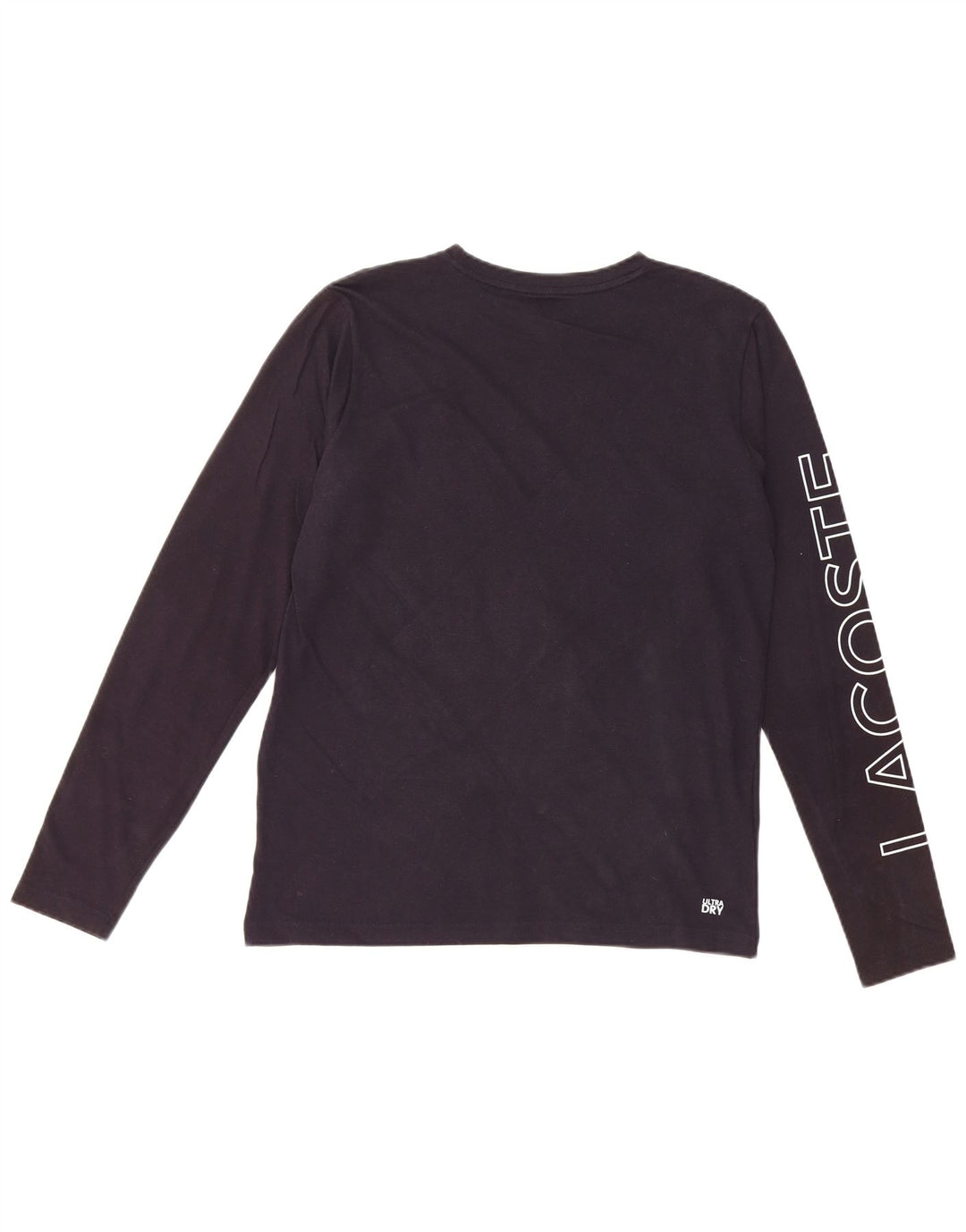 Top gráfico masculino LACOSTE manga comprida 15-16 anos algodão azul marinho