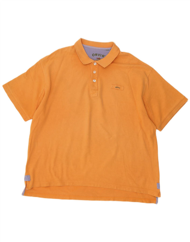 Camisa polo masculina Orvis 3XL laranja