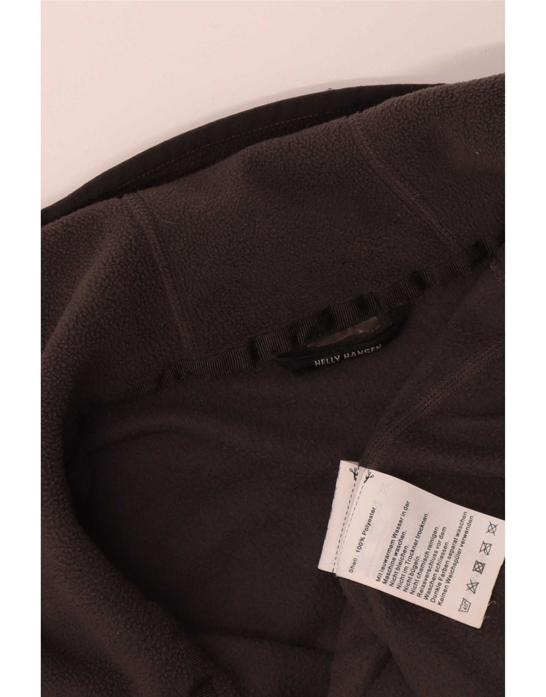 Jaqueta de lã com capuz masculina Helly Hansen Reino Unido 40 poliéster cinza grande