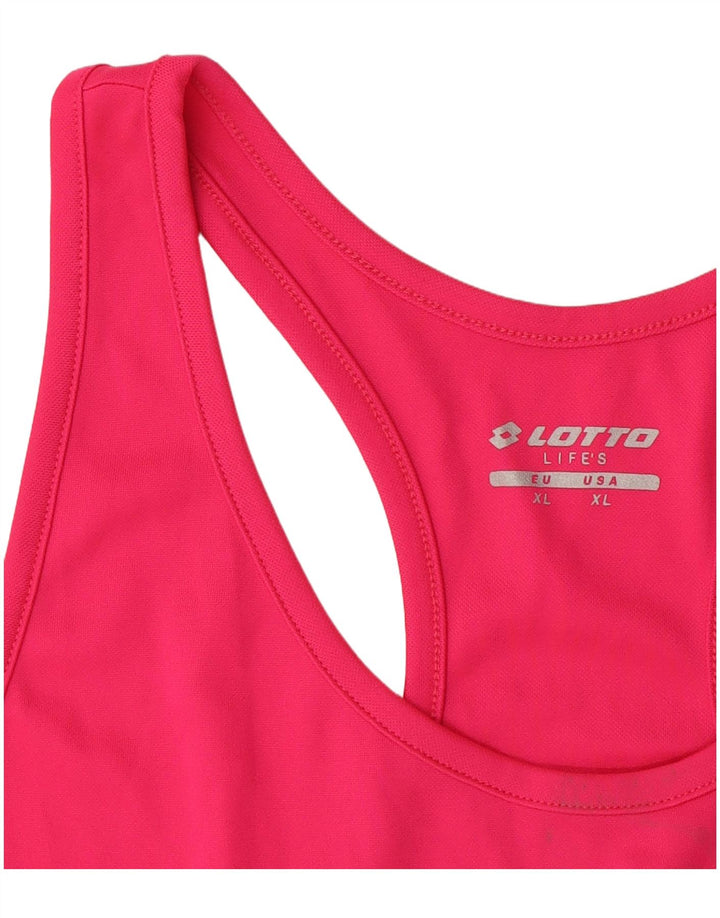 Top colete feminino Lotto UK 18 XL rosa