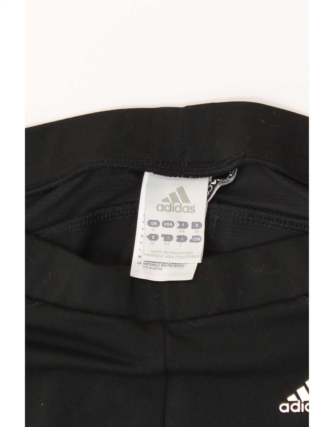 Adidas Womens Climacool Capri Leggings UK 12 Médio Preto Poliéster