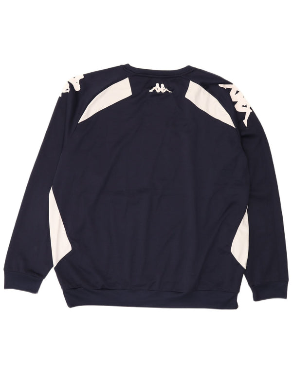 Kappa moletom masculino jumper 3XL azul marinho colorblock