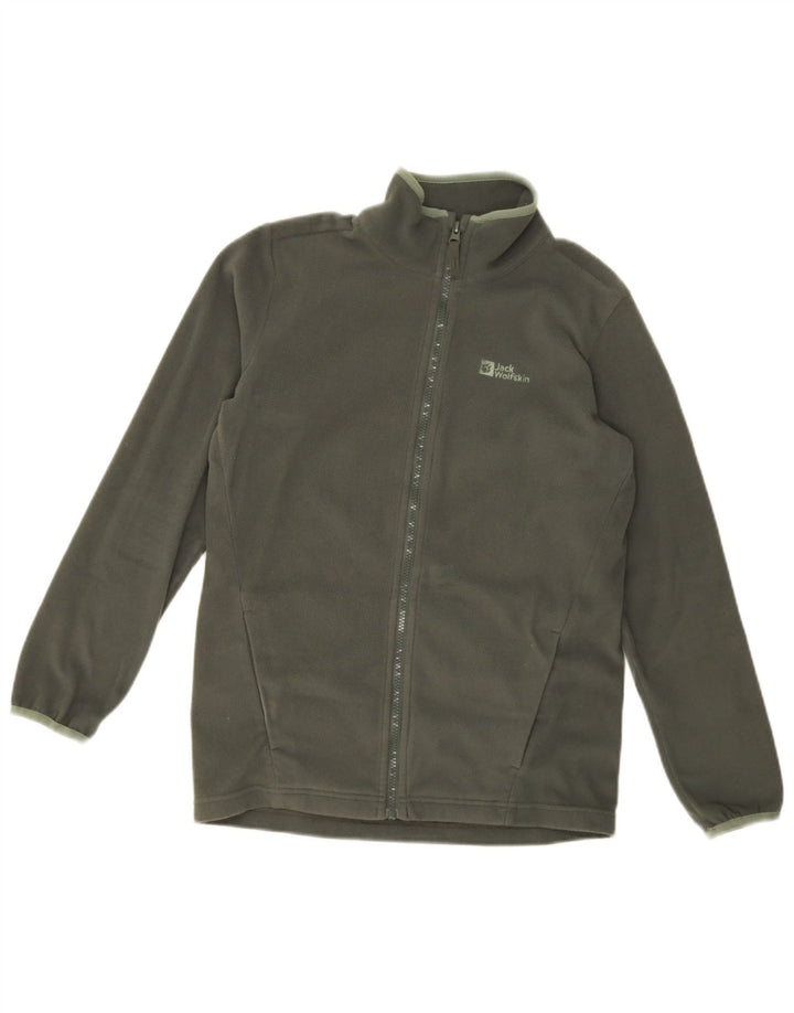 Jaqueta de lã feminina Jack Wolfskin 13-14 anos grande poliéster cáqui