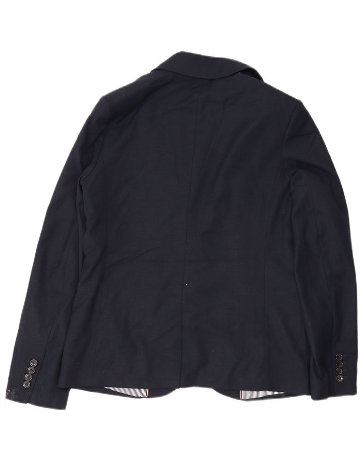 Tommy Hilfiger Jaqueta blazer masculina com 2 botões 15-16 anos azul marinho poliéster
