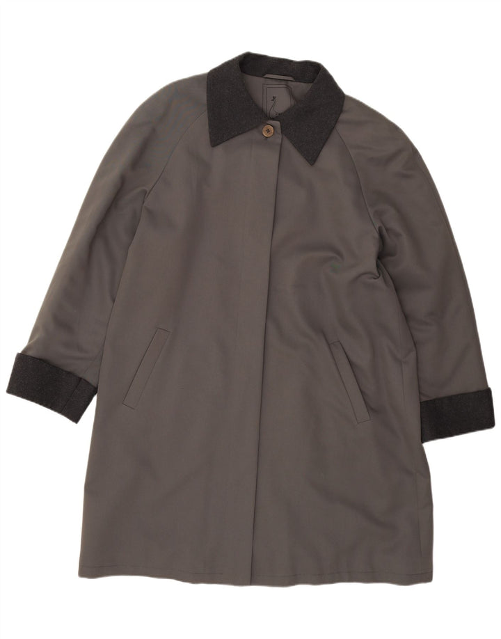 Sobretudo feminino VINTAGE oversized EU 40 lã cinza médio