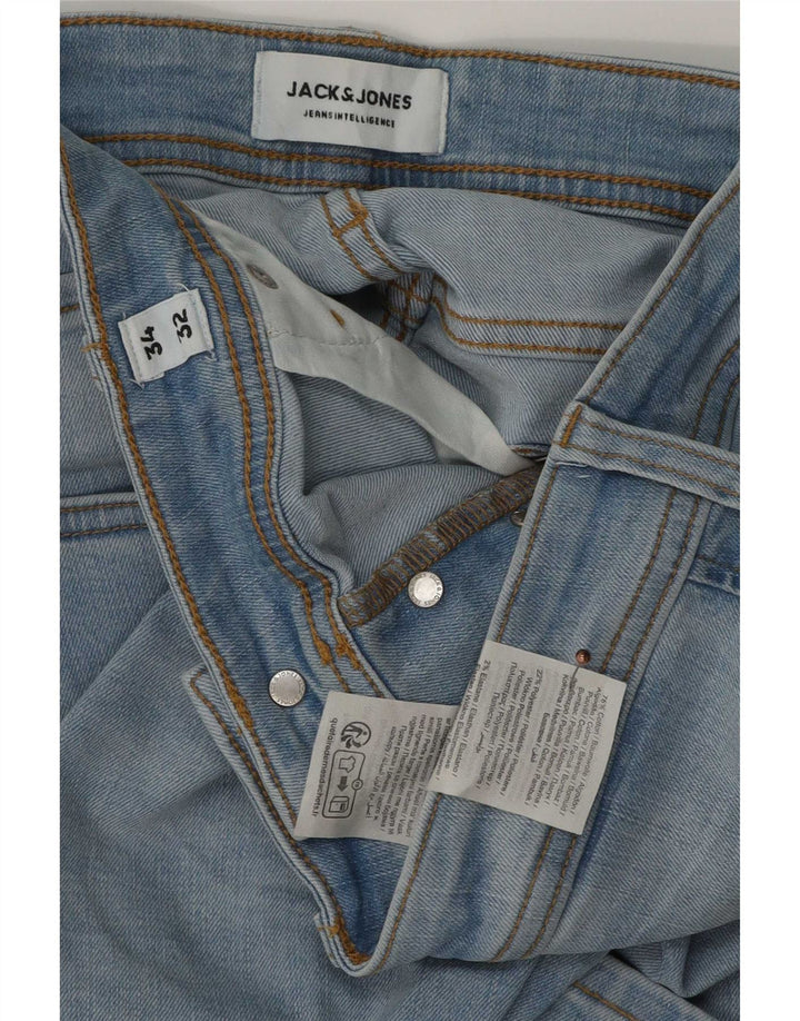 Jeans masculinos Jack & Jones Slim W34 L32 algodão azul