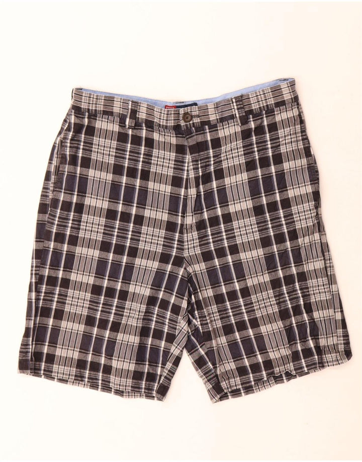 Shorts Chino Masculino Chaps W30 Médio Azul Marinho Xadrez
