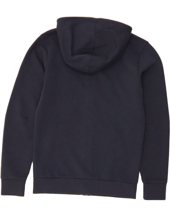 ADIDAS Mens Zip Hoodie Sweater Small Navy Blue Cotton Vintage Adidas and Second-Hand Adidas from Messina Hembry 