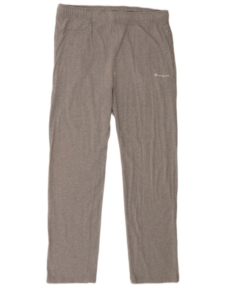 Calça de treino masculina Champion 2XL algodão manchado cinza