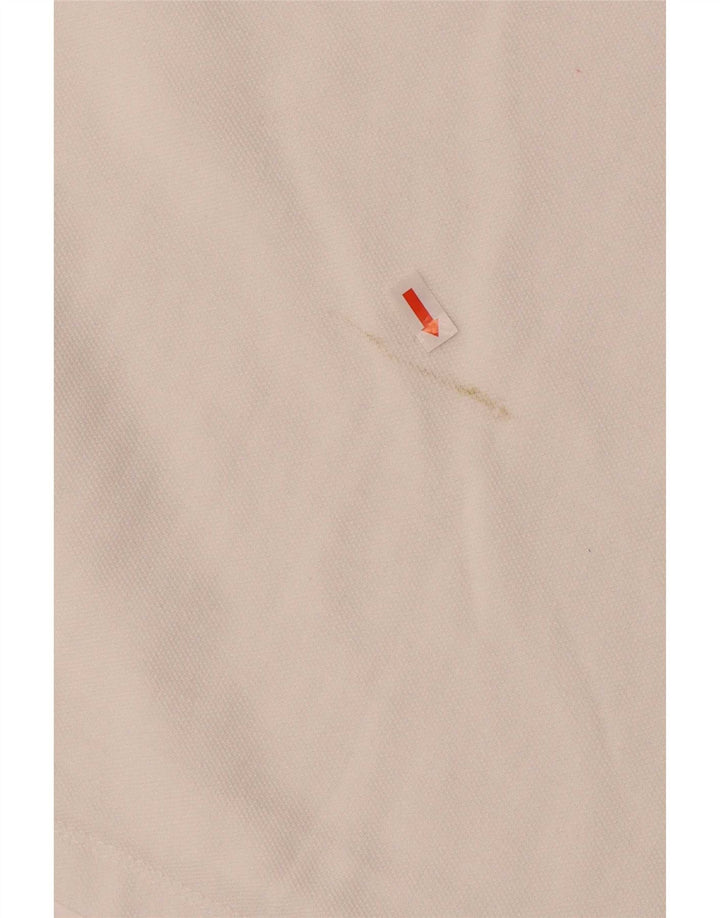 Camisa polo masculina Blend grande algodão listrado branco