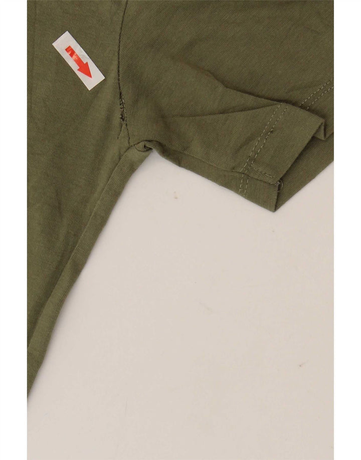 Zara Camiseta masculina Top Médio Caqui