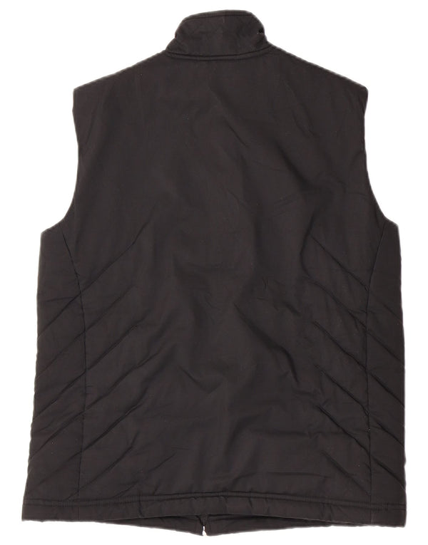 Adidas Womens Padded Gilet UK 12 Médio Preto Poliéster