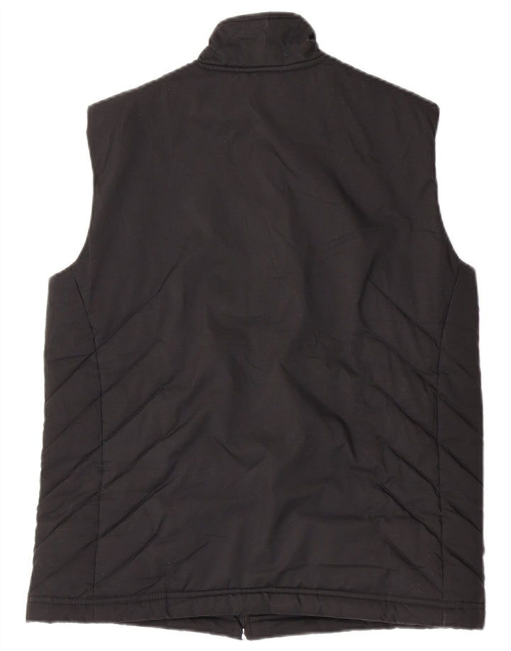 Adidas Womens Padded Gilet UK 12 Médio Preto Poliéster