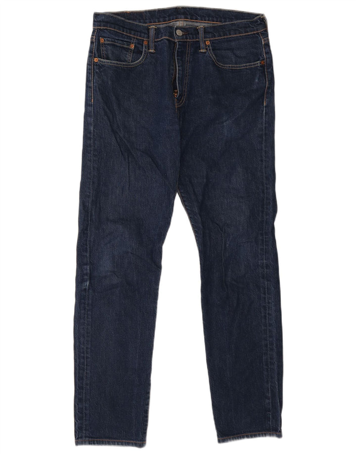 Levi's Masculino 502 Tapered Jeans W32 L30 Azul Algodão