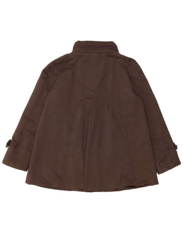 Jaqueta Duffle Feminina Zara UK 18 XL Marrom