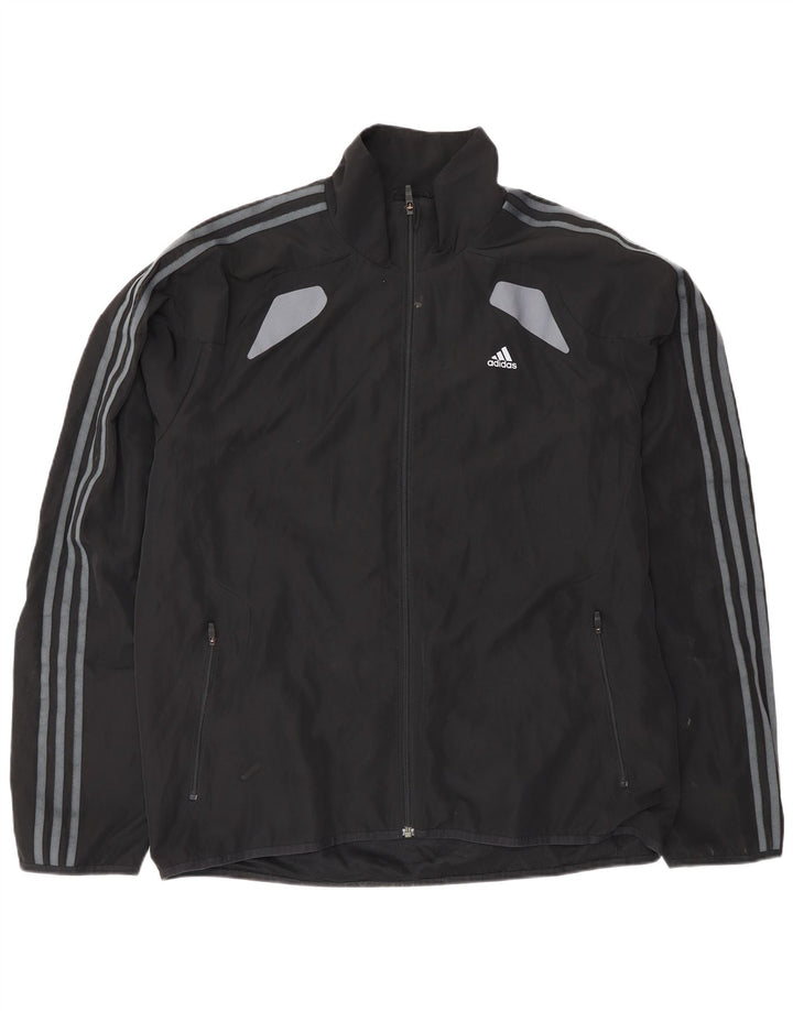 Adidas Mens Climacool Tracksuit Top Jacket Grande Preto Colorblock