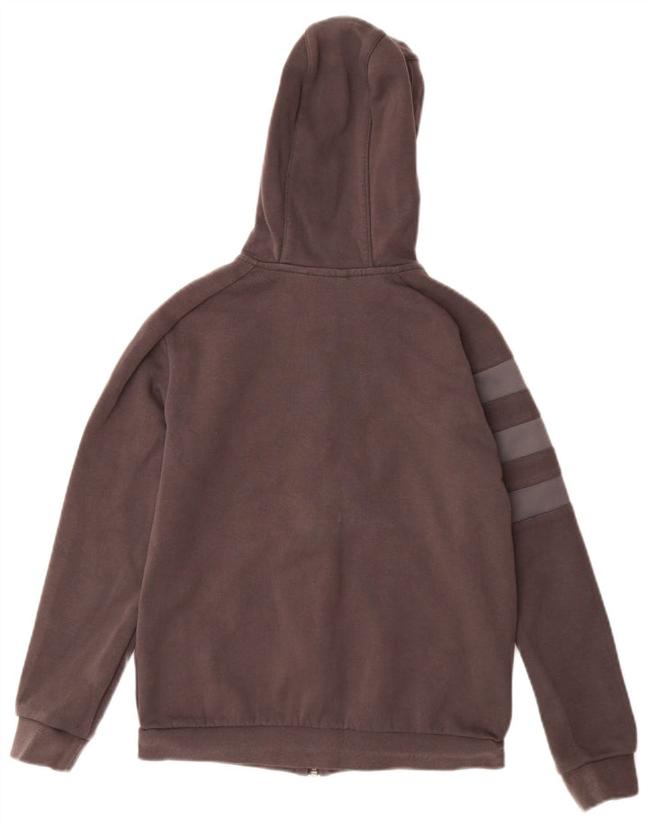 ADIDAS Suéter feminino Munster Rugby Zip com capuz 11-12 anos algodão cinza