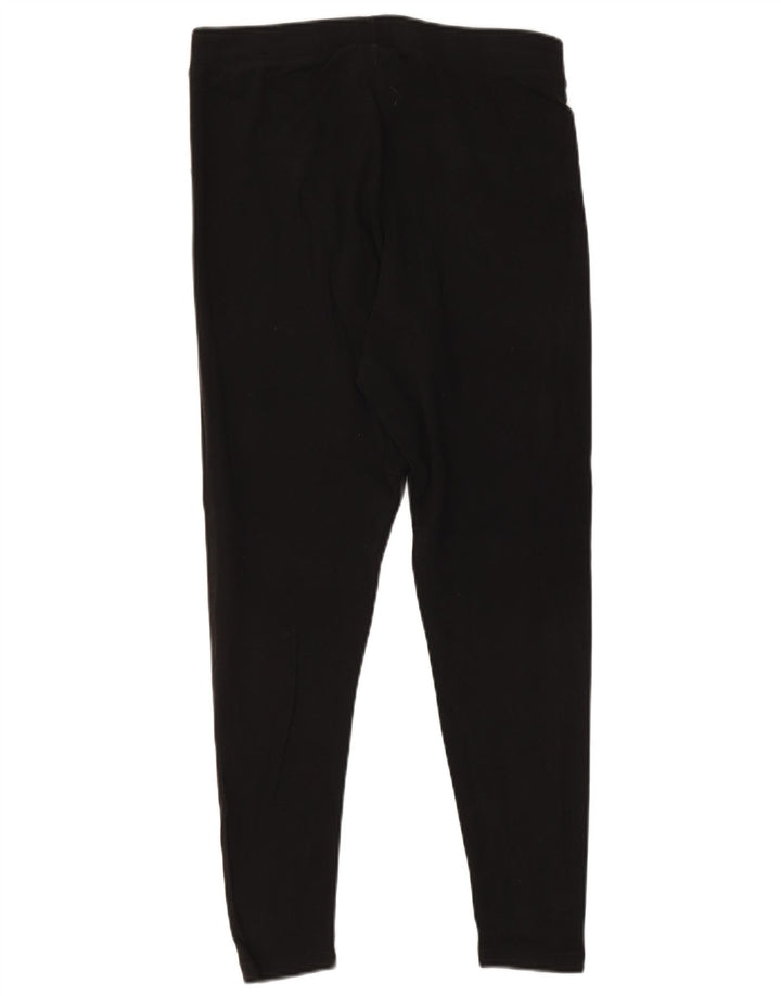 ADIDAS Womens Graphic Leggings UK 18 XL Preto Algodão