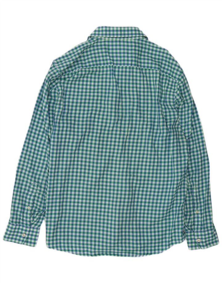 Camisa masculina JACK WILLS grande algodão verde guingão