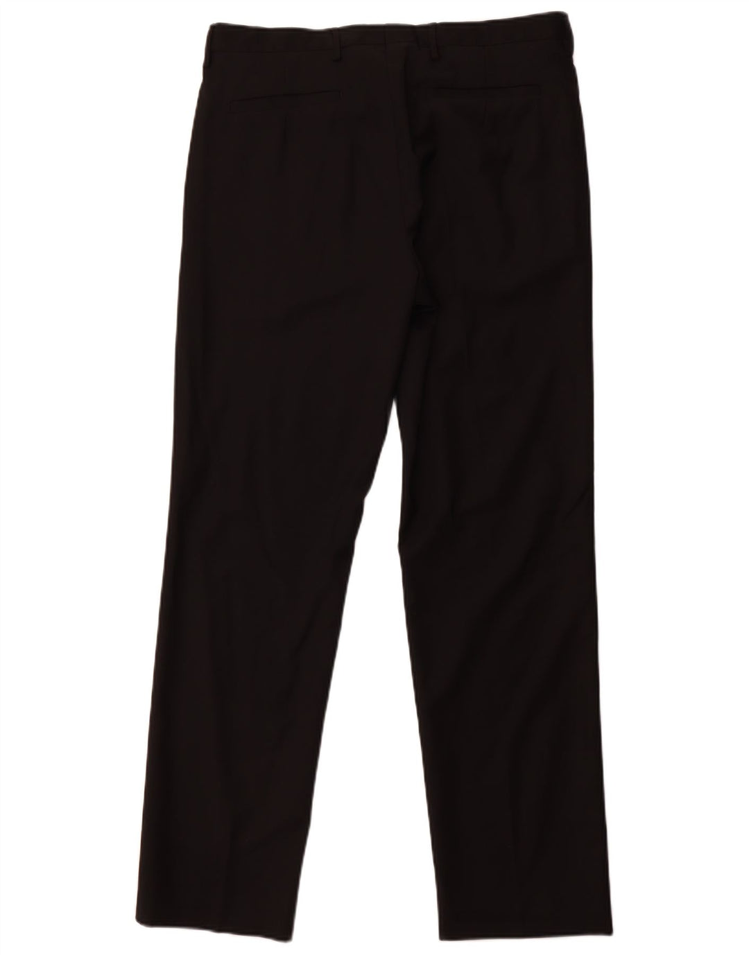 Calça masculina reta ZARA EU 44 grande W34 L31 lã preta