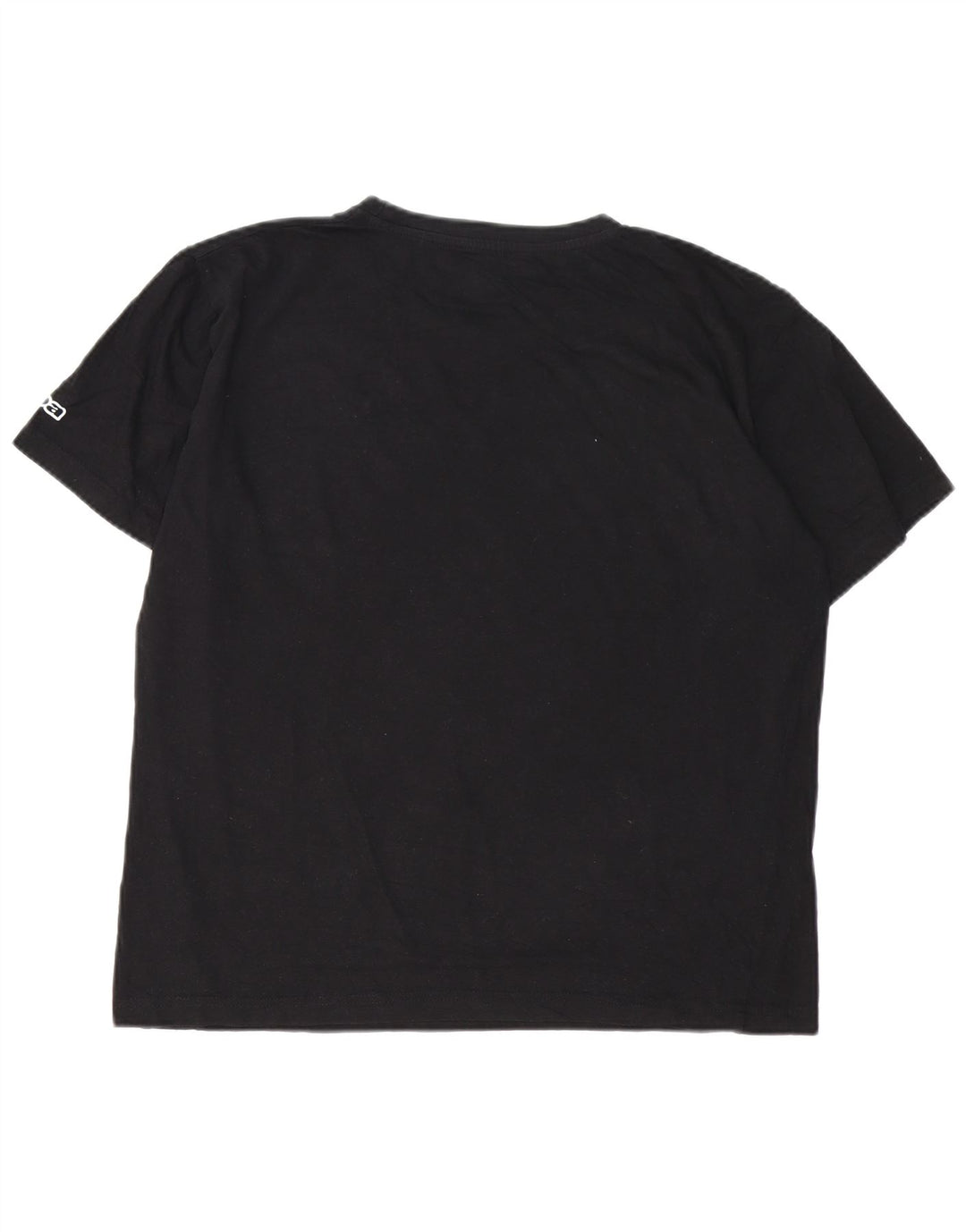 Camiseta gráfica masculina Kappa Top grande de algodão preto