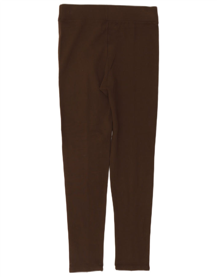 Zara Leggings Mulher UK 14 Grande Viscose Marrom