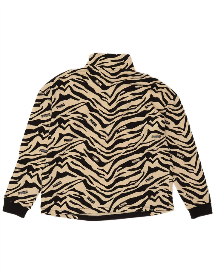 PUMA moletom feminino oversized jumper UK 14 médio off white