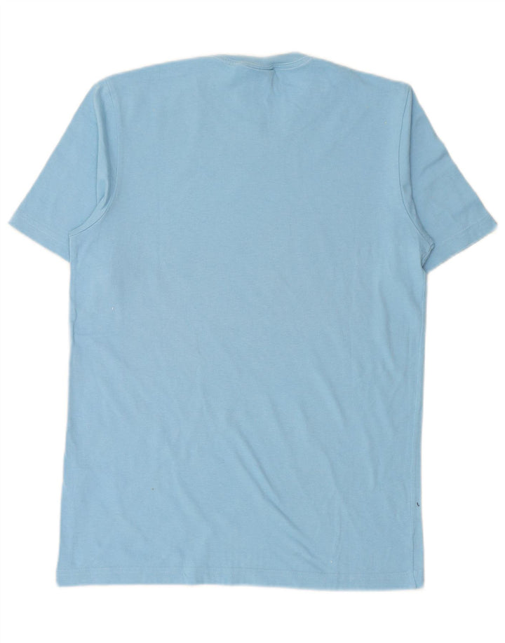 ADIDAS Mens Graphic T-Shirt Top Pequeno Algodão Azul
