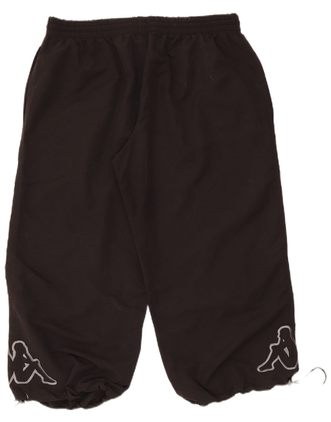 Calça de treino masculina KAPPA Graphic Capri médio preto poliéster