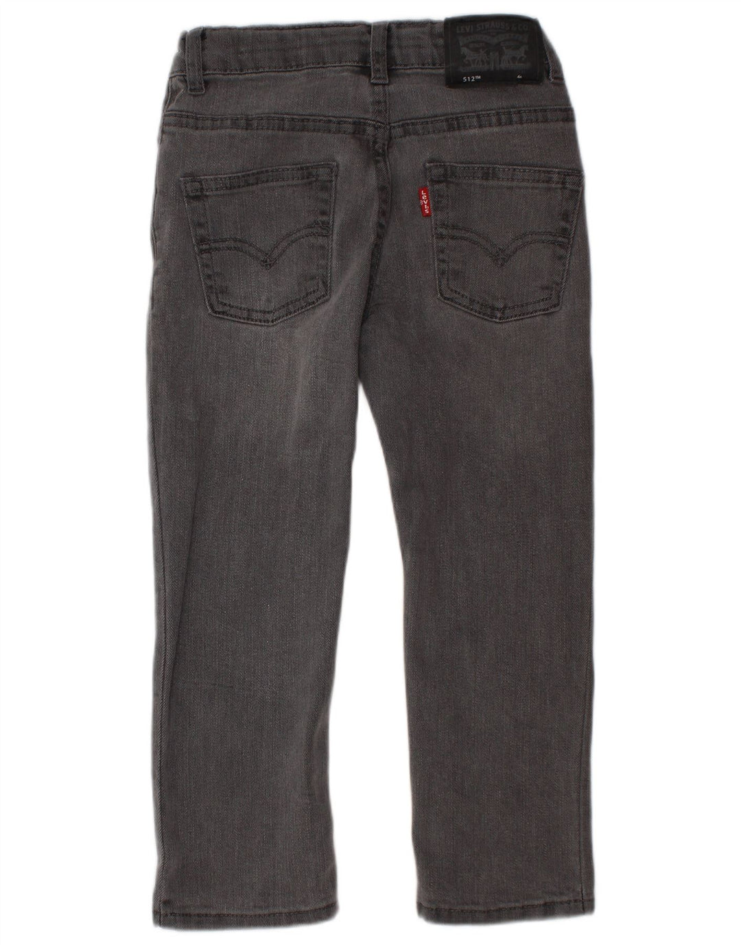 LEVI'S Boys 512 Slim Tapered Jeans 3-4 Anos W20 L16 Algodão Cinza