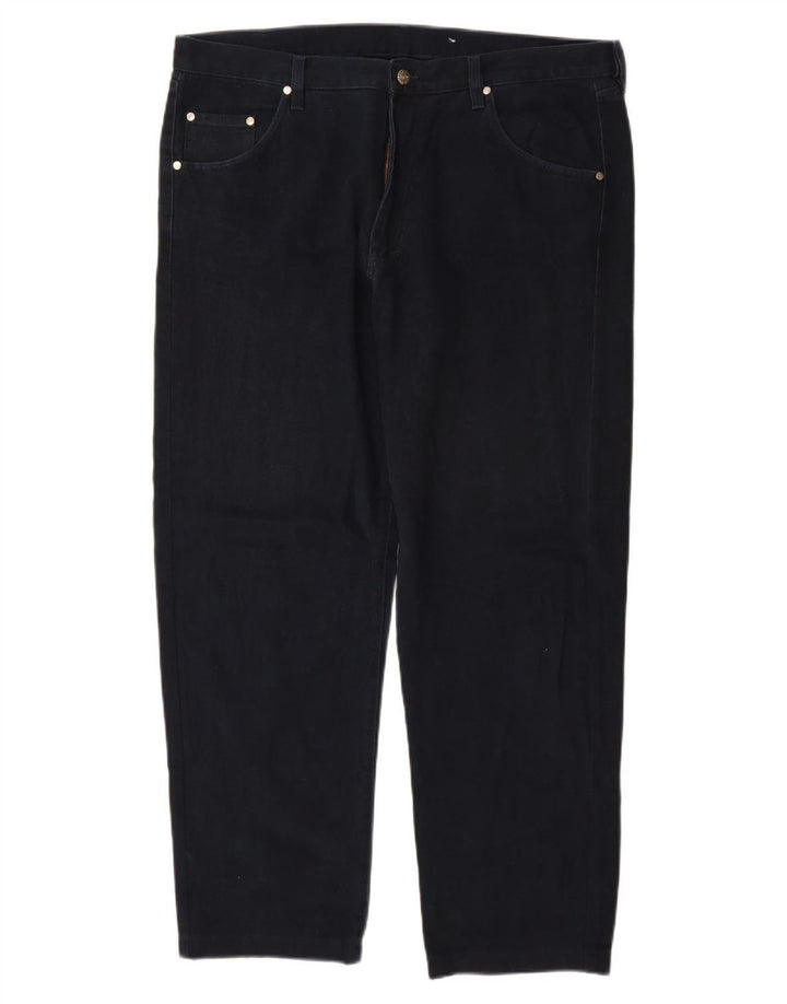 Belfe & Belfe Calça jeans reta masculina W40 L30 azul marinho algodão