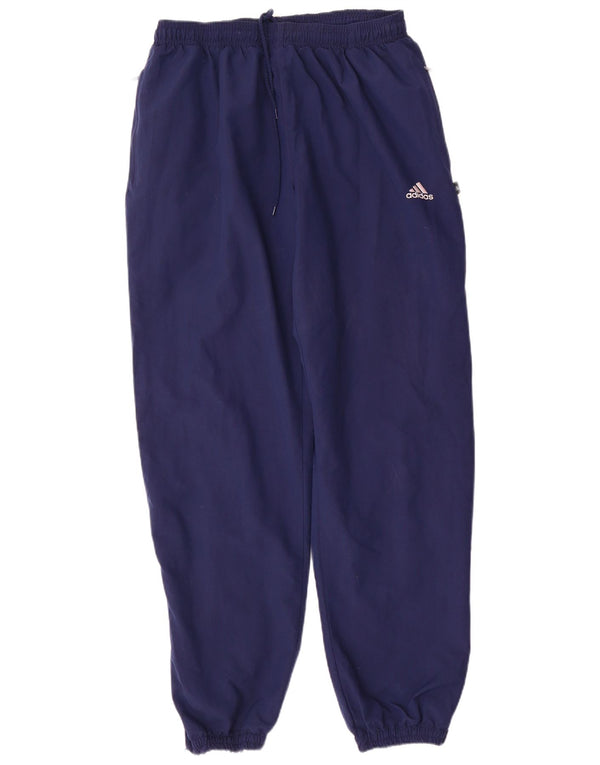 Calça de treino masculina Adidas Joggers grande poliéster azul marinho